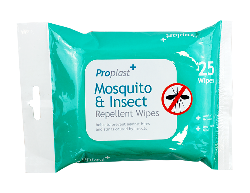 £1.00 MOSQUITO & INSECT REPEL WIPES 25's Greenheys Sundries