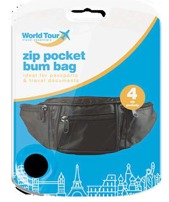 Picture of £3.99 TRAVEL ZIP BUM BAG