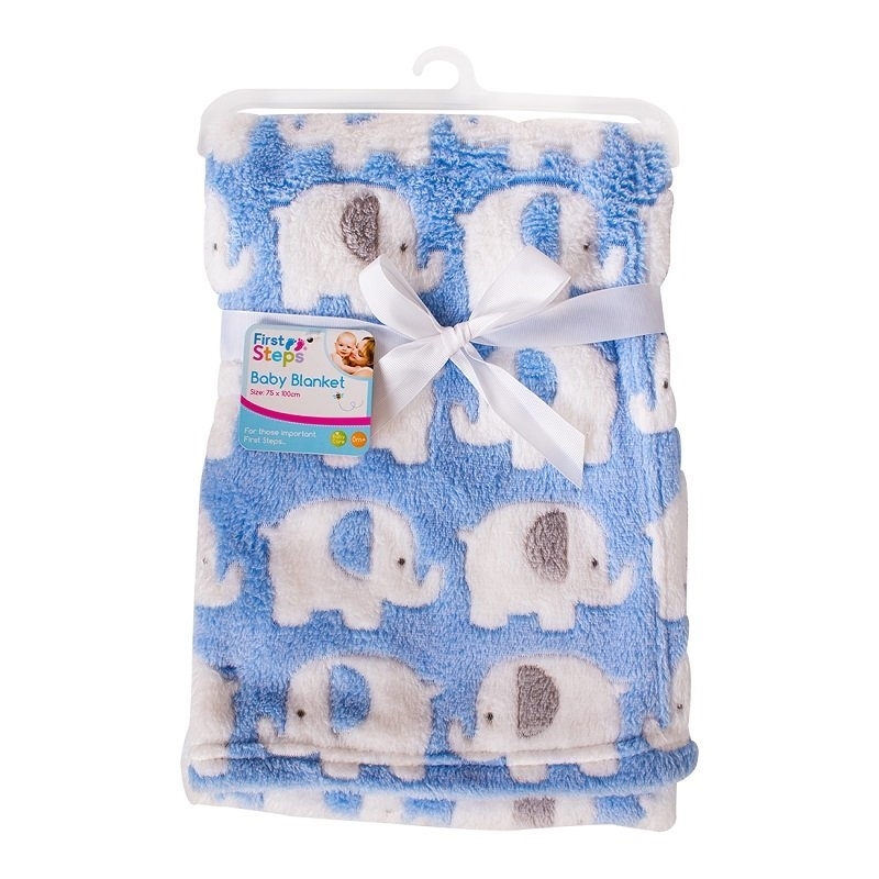 £7.99 ELEPHANT BABY BLANKET Greenheys Sundries