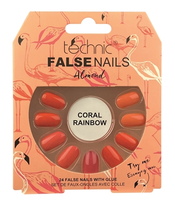 Picture of £2.99 TECHNIC FALSE NAILS CORAL RAINBOW