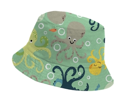 Picture of £3.99 CHILDS OCTOPUS BUCKET SUN HAT