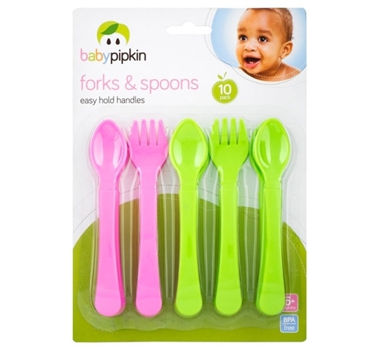 Picture of £1.99 BABY PIPKIN 10 FORKS & SPOONS