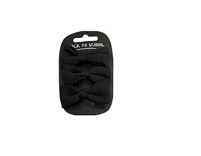 Picture of £1.29 BACK TO SCHOOL 3 BOW BEAKS BLACK