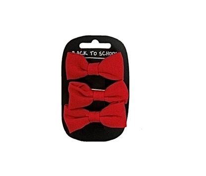 Picture of £1.29 BACK TO SCHOOL 3 BOW BEAKS RED