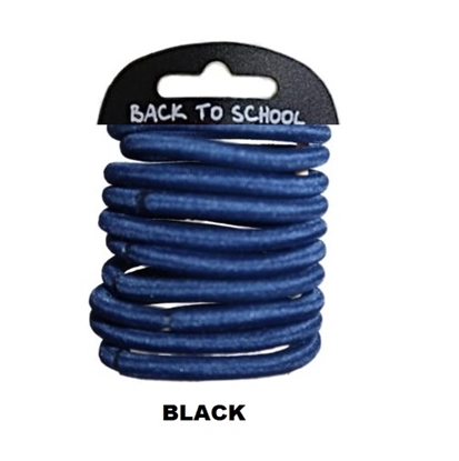 Picture of £1.29 BACK TO SCHOOL ELASTICS BLACK