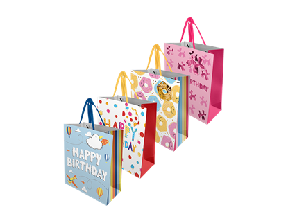 Picture of £0.99 KIDS ASSORTED MEDIUM GIFT BAGS