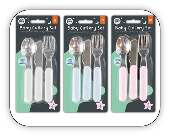 Picture of £2.49 BABY CUTLERY SET 1-2-3 BABY
