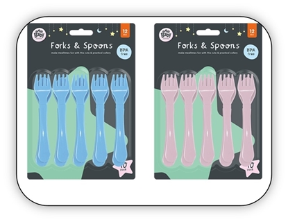 Picture of £1.99 BABY FORKS & SPOONS 1-2-3 BABY