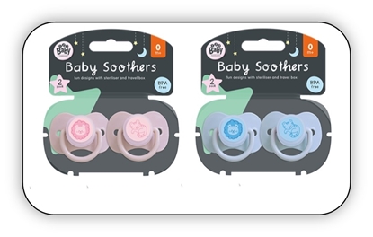 Picture of £2.99 BABY SOOTHERS IN CASE 1-2-3 BABY