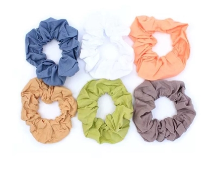 Picture of £1.00 MOLLY ROSE 10cm COTTON SCRUNCHIES