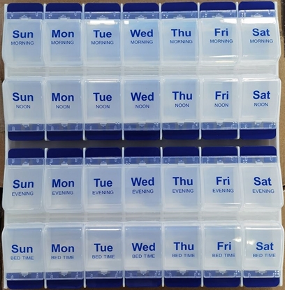 Picture of £11.99 MEDISURE WEEKLY PILL BOX BUTTONS