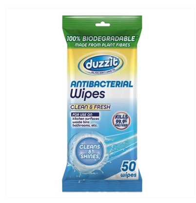 Picture of £1.00 ANTI-BACTERIAL WIPES BIO-DEGRADE