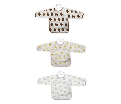 Picture of £2.99 LONG SLEEVE COVER BIB 1-2-3 BABY