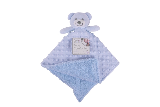 Picture of £5.99 BLUE TEDDY COMFORTER BLANKET