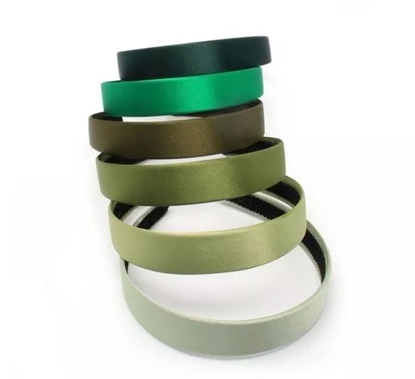 Picture of £1.00 MOLLY ROSE SATIN ALICE BAND GREENS