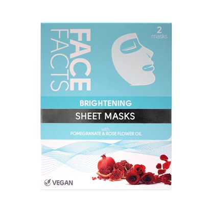Picture of £1.00 FACE FACTS BRIGHTENING SHEET MASKS