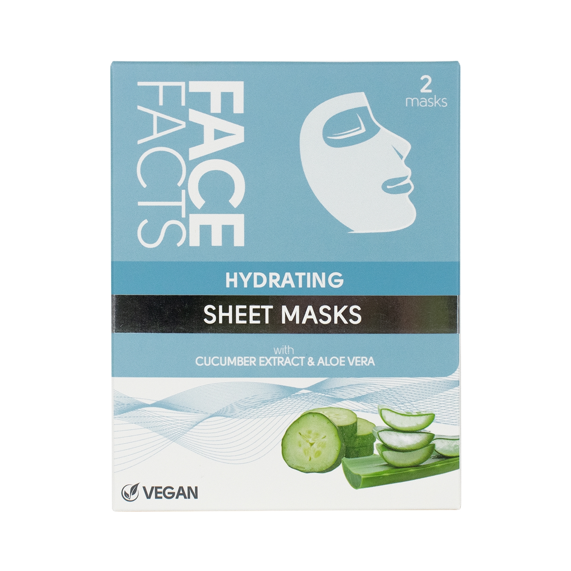 £1.00 FACE FACTS HYDRATING SHEET MASKS Greenheys Sundries