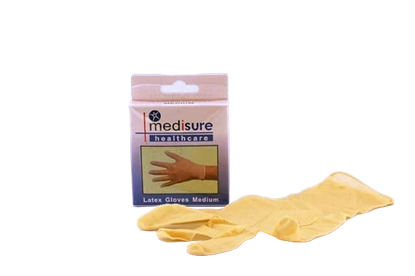 Picture of £2.99 MEDISURE 10 LATEX GLOVES LARGE