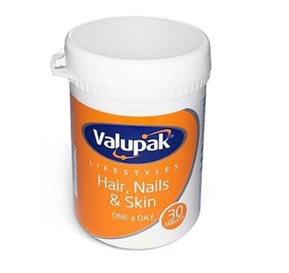 Picture of £3.31 VALUPAK HAIR NAILS & SKIN X 30 TAB