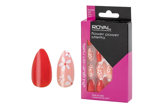 Picture of £2.99 ROYAL FLOWER POWER NAILS