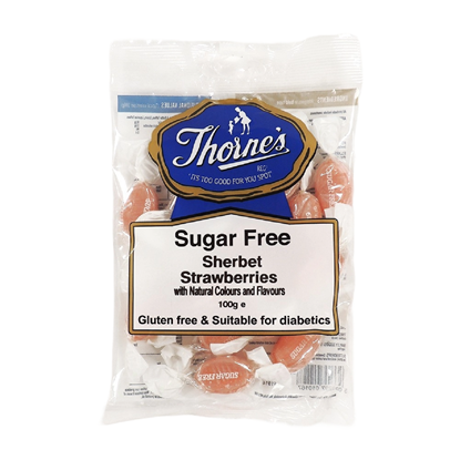 Picture of £1.50 THORNES SHERBET STRAWBERRY S-FREE