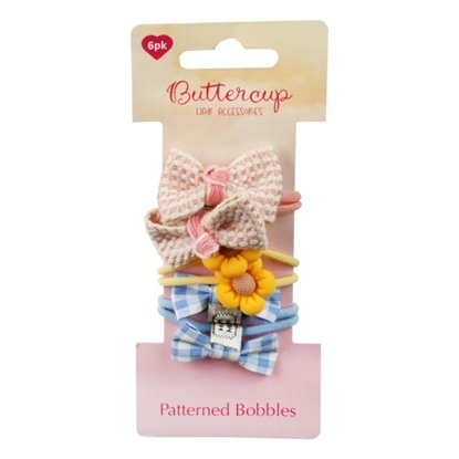 Picture of £1.29 BUTTERCUP PATTERNED BOBBLES 6PK