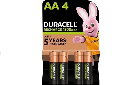 Picture of DURACELL BATTERIES 4 x RE-CHARGE AA