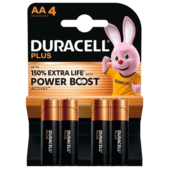 Picture of £3.49 DURACELL 4 x AA POWER + BATTERIES