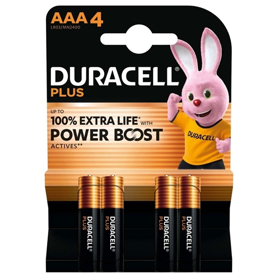 Picture of £3.49 DURACELL 4 xAAA POWER+ BATTERIES