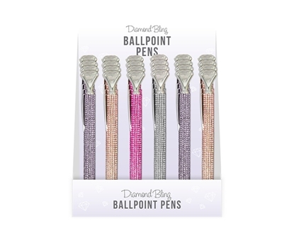 Picture of £1.50 BLING DIAMOND BALLPOINT PENS (24)