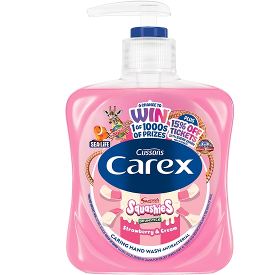 Picture of £1.50 CAREX 250ml H/WASH STRAWBERRY PUMP