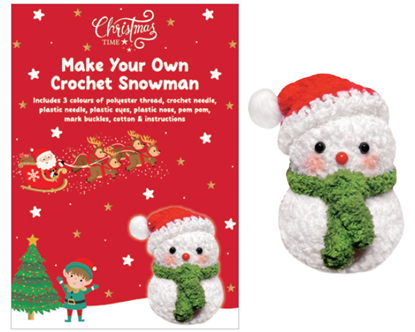 Picture of £3.99 DIY SNOWMAN CROCHET KIT