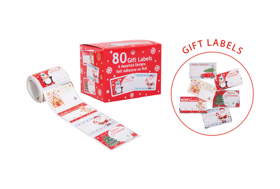 Picture of £1.49 CHRISTMAS GIFT LABELS 80 CUTE