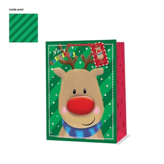 Picture of £1.00 RUDOLPH GIFT BAG LARGE